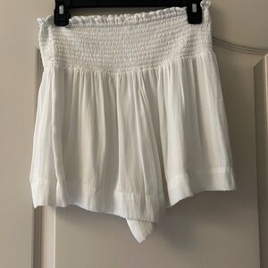 White Smocked Shorts Size Small